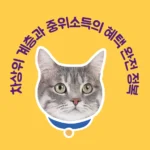 차상위 계층과 중위소득의 혜택 완전 정복