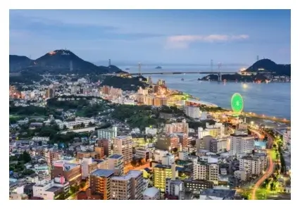 대마도시내