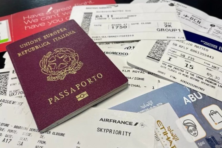 항공사 직원 티켓