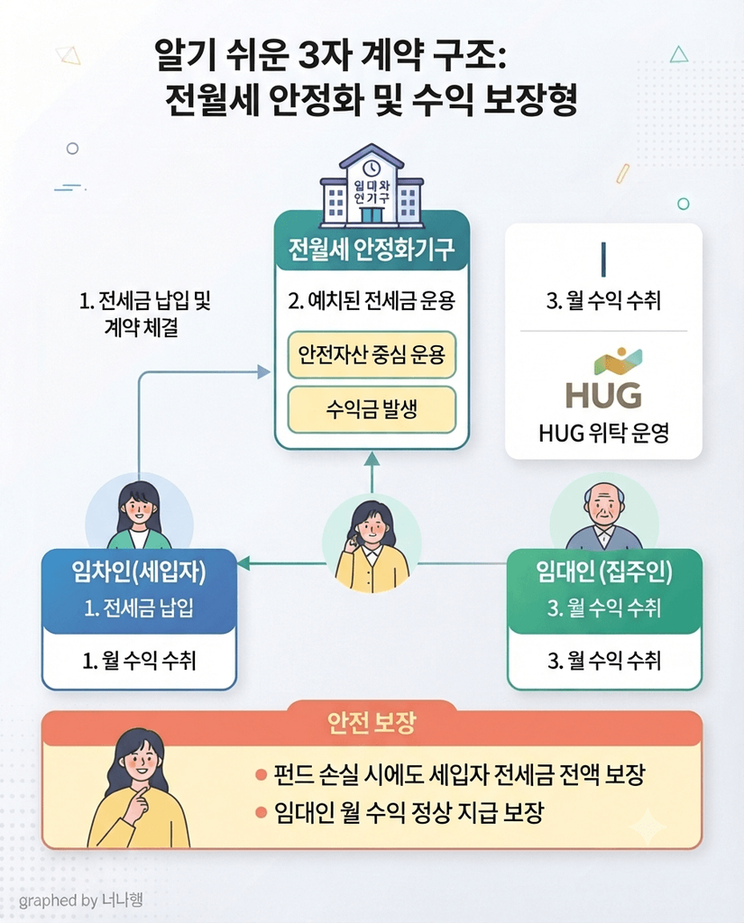전월세 안심신탁 3자 운영구조