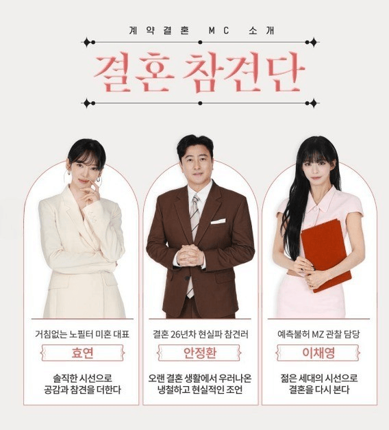 계약결혼 메인 MC들 이미지